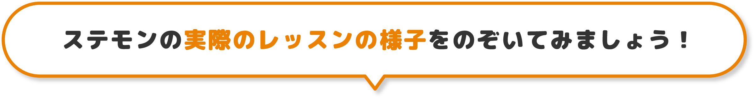 ステモンの実際のレッスンのレッスンの様子をのぞいてみましょう！